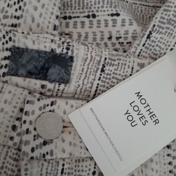 MOTHER Looker Ankle Fray Slipstream in Silver Strand Slim Jeans Sz 24 - Picture 11 of 15